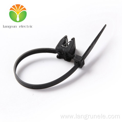 1-Piece Type Cable Tie with Edge Clip 082652